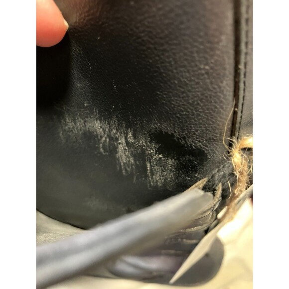 PO-ZU Star Wars REY Black Leather Tall High Boots Size 8 EU 39 USED w Box READ - Picture 16 of 16